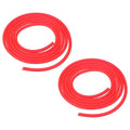 Aquarium Airline Tubing, 5/32"(4mm) ID x 1/4"(6mm) OD 4.9ft PVC Flexible Tube, (2Pcs, Red), Intended for Fish Tank Air Pump/Aquarium/Garden/Terrarium Pond - color: Red