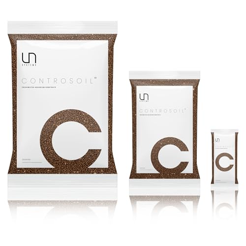 Ultum Nature Systems Controsoil - Freshwater Aqua Soil Substrate for Fish, Shrimp, Live Plant Propagation and Aquascaping - 6.8pH Low Ammonia, Volcanic Ash - Brown, Normal (3 Liter) - color: Brown - Normal, size: 3 Liters (2.7 kg)