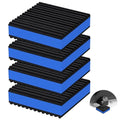4 Pack Anti Vibration Pads for Washing Machine 3"x3"x7/8", Sound Isolation Vibrating Pad Ribbed Rubber Damping Mat EVA Center for Air Compressors, Conditioner, Treadmill, HVAC Washer Dryer - size: 3" - 4 Pack
