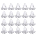 MroMax Aquarium Suction Cup Clips Airline Tubing Hose Heater Clips Clamps Holder for Fish Tank Clear 4mm to 6mm 20Pcs - size: 20pcs 4mm to 6mm