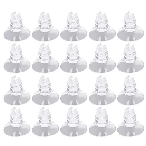 MroMax Aquarium Suction Cup Clips Airline Tubing Hose Heater Clips Clamps Holder for Fish Tank Clear 4mm to 6mm 20Pcs - size: 20pcs 4mm to 6mm