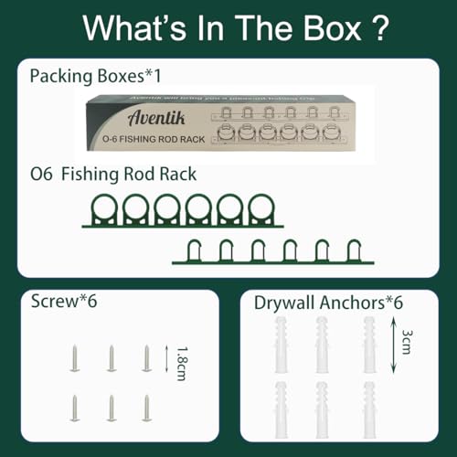 Aventik Vertical/Horizontal Fishing Rod Holder For Garage, Wall, Ceiling Holds Up To 6/12 Fishing Pole Holders (Green) - style: Green