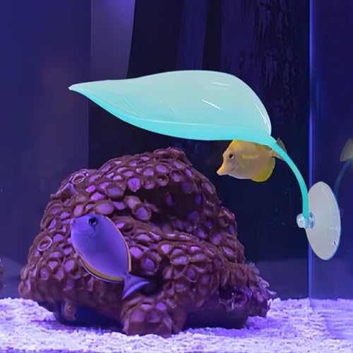 7PCS Betta Fish Hammock, Large Betta Bed Leaf -Resting Spot Leaves,Fish Colourful Breeding pad Toys Set Fish Tank Mushroom Decorations Aquarium Ornament accessorie