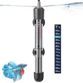 HITOP 25W Adjustable Aquarium Heater, Submersible Fish Tank Heater Thermostat with Suction Cups for 5-10Gal - size: 7in-25w