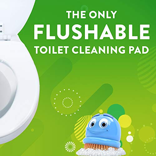 Scrubbing Bubbles Toilet Bowl Brush and Holder with Cleaner Refill Pads, Fresh Brush Toilet Wand Starter Kit, Cleans Limescale & Fights Odors, Citrus Scent, 1 Wand + 4 Refills + 1 Stand (Pack of 4) - size: 1 Count (Pack of 4), style: Starter Kit