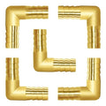 Joywayus 5PCS 1/2"(14mm) Hose ID/Hose Barb 90 Degree L Right Angle Elbow Union Brass Fitting Water/Fuel/Air (1/2"L 14mm)