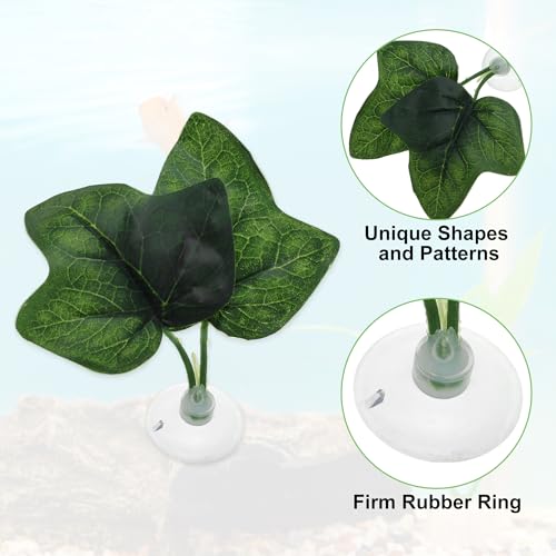 Betta Fish Leaf, Natural Habitat Simulation for Betta Spawnings Grounds, Betta Spawnings Leaves, Resting Bed, Double Maple Leaves, Green