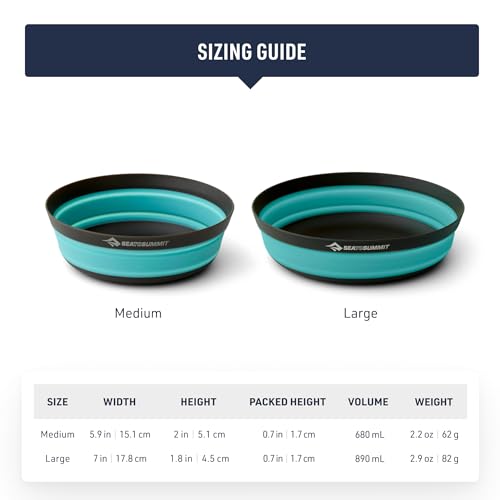 Sea to Summit Frontier Ultralight Collapsible Bowl, Large (30 fl oz), Sulphur Yellow - color: Sulphur Yellow, style: Large