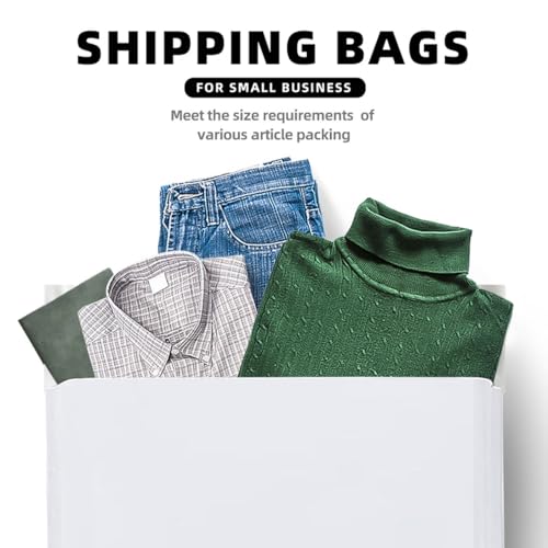 POLYSELLS 200 pcs 9x12 Inches White (Silver) Poly Mailers Shipping Envelopes, Strong Adhesive Sealing, Waterproof, and Tear-resistant Postal Mailing Bags for Small Business, Clothes, Non-Fragile Items - size: 9"x12" 200 PCS