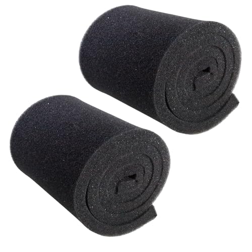 AQUANEAT Aquarium Bio Sponge Filter Media Pad Open Cell Foam Sheet Cut-to-Fit for Fish Tank Sump (72" x 12" x 1" （2 Packs）) - size: 72" x 12" x 1" （2 packs）