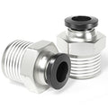 TAILONZ PNEUMATIC Male Straight 1/4 Inch Tube OD x 1/2 Inch NPT Thread Push to Connect Fittings PC-1/4-N4 (Pack of 20) - size: 1/4"OD x 1/2"NPT