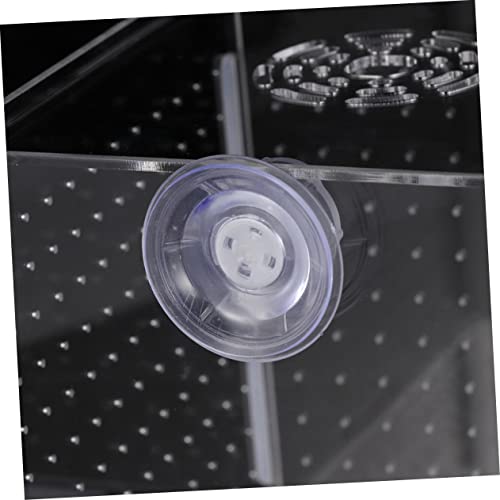 FRCOLOR Modern Fish Tank Isolation Box Clear Aquarium Breeding Box Suction Cup Ideal for Guppies and Betta