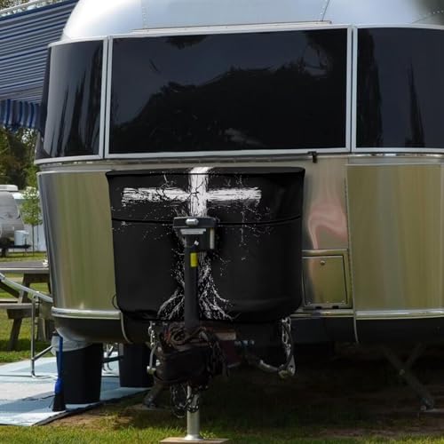 Cross Black 20 Pound Double for RV/Trailer/Camper Waterproof Heavy Duty Propane Gas Cylinder Cover All Weather Protection - color: Cross Black, size: S(20LB)