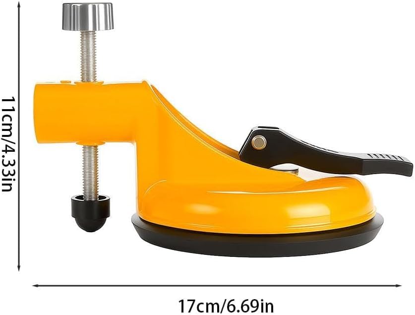 Adjustable Height Countertop Leveling Tool - Professional Seam Leveler for Granite & Marble with Vacuum Lifting Clamps - Floor Gap Fixer Red 2pcs - color: Red, size: 2pcs