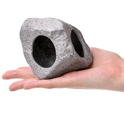 Eorbow 6 Pack Aquarium Decoration Rock Caves, Betta Fish Tank Hideaway, Hideout Stones House Decor for Cichlid Shrimp Territorial Fish Hiding Breeding Spawning, Fish Tank Ornaments