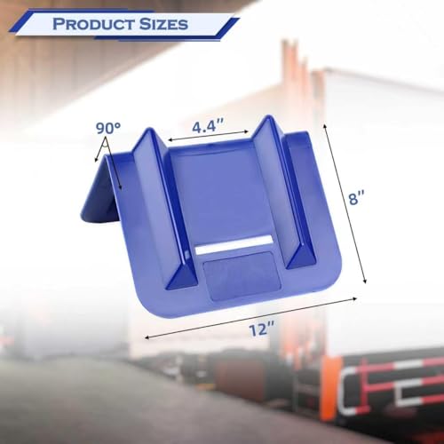 JUCHEN 12in Flatbed Edge Protector, Edge Corner Tie Down Protector, Protects Cargo Edges from Wear & Tear, (10Packs)
