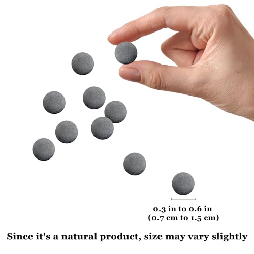 SunGrow Betta Balls, Water Conditioner with Over 30 Beneficial Elements for Tropical Fish, Freshwater Fish Tank pH Balance Decor, 0.3” Betta Fish Tank Accessories, 10 Pcs per Pack