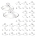30Pcs 20mm/0.79" Furniture Desk Glass Transparent Anti-Collision Suction Cups Small Rubber Suction Cups for Glass Table Tops, Furniture, Desk, Bumper Protection Without Hooks