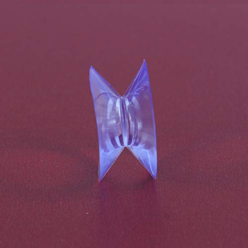 Lasenersm 20pcs 30mm Glass Table Top Double Sided Suction Cups - Dining Table Bumpers - Clear PVC Plastic - Prevents Glass Table Top from Sliding