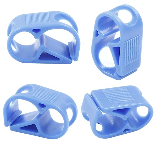 5 Pcs 1/4" - 5/16" Tube O.D. Plastic Tubing Clamps, Adjustable Tube Clamp Shut Off Hose Clamp, Laboratory Pinch Valve Flow Control Hose Clamp (Blue) - color: Blue, size: 1/4" - 5/16"