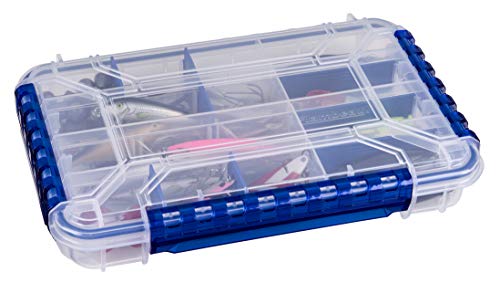 Flambeau Outdoors 4510 Super Half Satchel Soft Bait Organizer 15x8x6.25-Inch Ultimate Waterproof Tuff Tainer Fishing Tackle Tray Box (Includes Zerust Dividers)