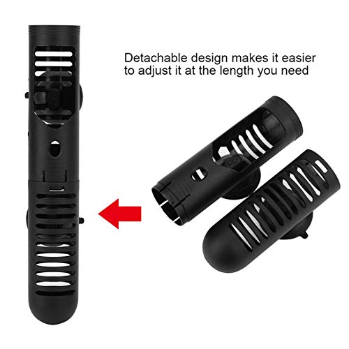 GOTOTOP Fish Heater Cover Aquarium Heater Protective Case Fish Heater Guard Detachable Designed Cover with Suction Cups #3 14.37in - size: No. 3 protective sleeve 14.37in long