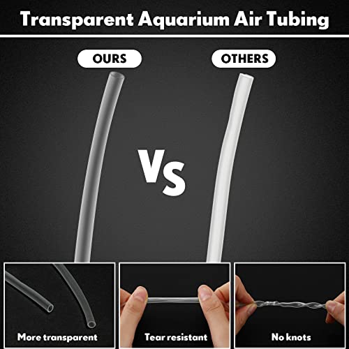 230 ft Standard Size Airline Tubing for Fish Tank Clear and Flexible Aquarium Air Pump Accessories 3/16'' Tubing for Fish Tank Air Pump, Aquariums, Terrariums