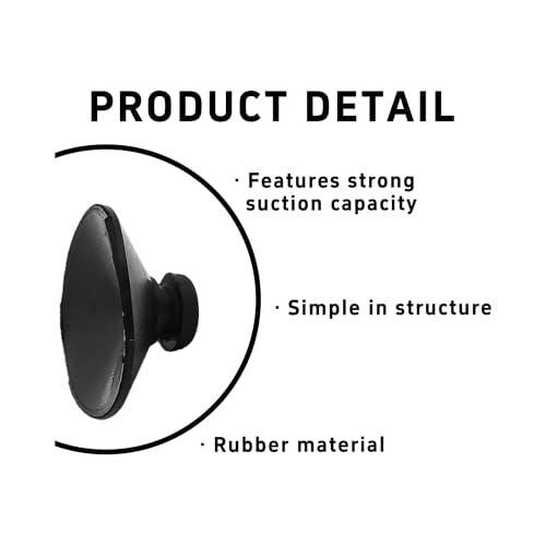 16PCS 20mm Dia Black Aquarium Suction Cup Clips, Soft Rubber Fish Tank Attachments for Pump Lines, Overhead Tube Organization and Aeration Setup - size: 16PCS 20mm