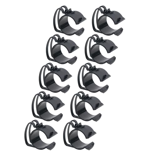 10PCS Cable Clips Holders for Stage Lighting Power Lines Fixation Clamps for Pipe Within 50mm Easy Installation