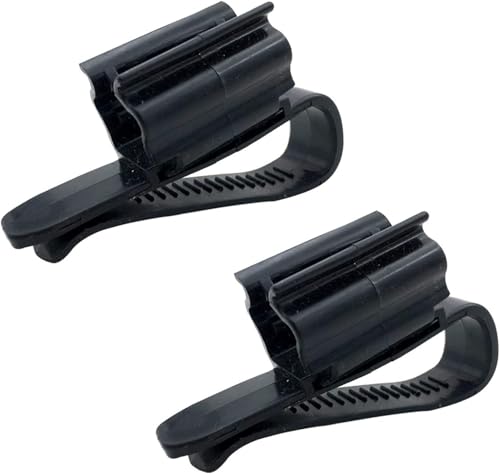 2Pcs Black Fish for Tank Mounting Clip Water Pipe Hose Holder Multifunction Adjustable Clamp for 0.31""-0.62"" Dia Tub Aquarium Tube Holder, Aquarium Air Pump Accessories Aquarium Pumps and Filters