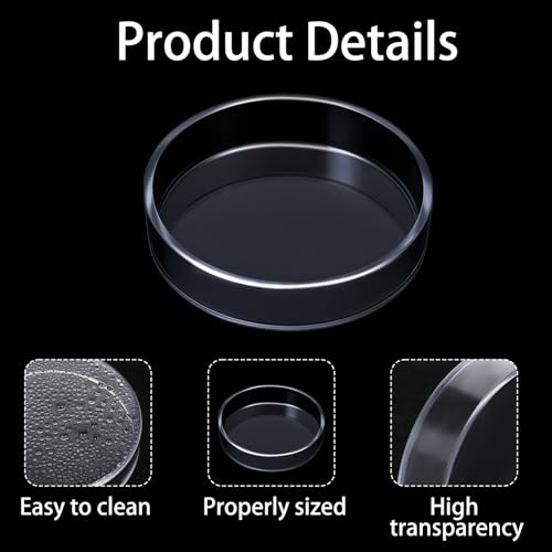 2 Pcs Shrimp Feeding Dish, Aquarium Feeding Dish, Fish Tank Feeder Dishes, Clear Aquarium Shrimp Feeders Bowl Freshwater Tray Feeder, 60mm/80mm
