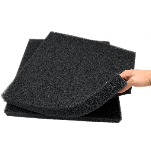 Aquarium Filter Bio Sponge Pad, Foam Sponges Filter Media, Cut fit it Filter Accessories for Fish Tanks and Ponds (18"x18"x1.6" (20PPI) 2 Pack) - size: 18"x18"x1.6" (20PPI) 2 PACK