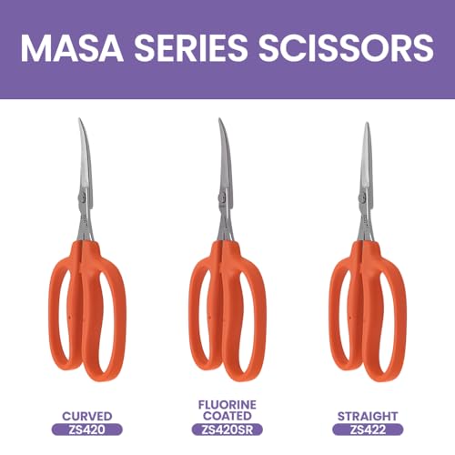 Zenport ZS420SR Curved Zen Masa Trim Scissors with Flourine Coating