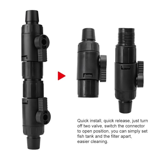 Fydun Aquarium Hose Valve, Fish Pipe Storage Case Valve Air Pump Accessories Tor A Filter Tor Connector (16mm interface quick connection valve) - size: 16mm interface quick connection valve, style: 16mm interface quick connection valve
