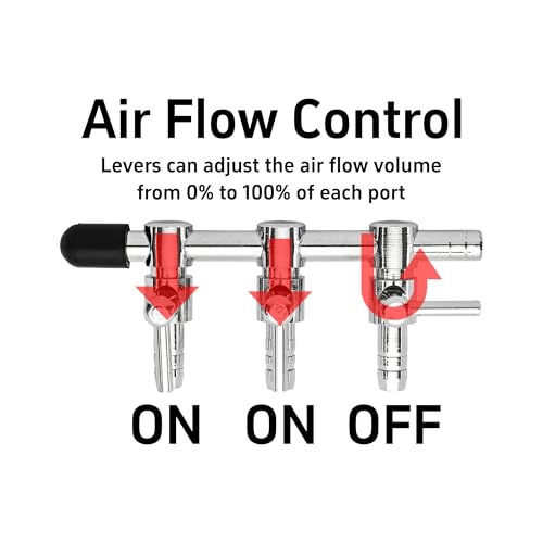 Aquarium Air Pump Splitter Control Valve - size: 3-Way