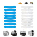 Cat Water Fountain Filter, 8 Filters replacment + 8 Pre-Filter Sponges 2-Month Supply, Replacement Parts for 3.2L Pet Water Dispensers