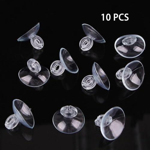 Transparent Aquarium Suction Cup Holders, 10 Pack, for Fish Tank Tubing, Pumps and Filters