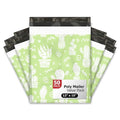 12x15 (50) Green Cactus Designer Poly Mailers Waterproof Self Sealing Tear Resistant Polymailers Shipping Envelopes Premium Printed Bags For Small Businesses - color: Green Cactus, size: 12x15