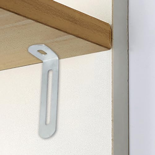 2.6"x1.3"x0.6"Adjustable Right Angle Brackets Metal L Bracket Heavy Duty 90 Degree Corner Fastener L-Shape Corner Brace Support Silver Shelf Bracket , 10Pcs - size: 2.6"x1.3", style: SILVER/10PCS