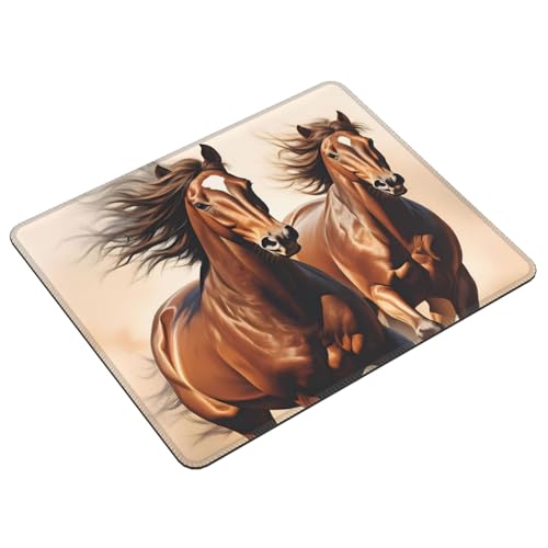 Animal Horses Running Fashion Mouse Pad,Pad Mousepads with Non-Slip Rubber Base for Laptop Desktop Computer, 10 X 12 Inch - color: Animal Horses Running, size: 10L x 12W inches