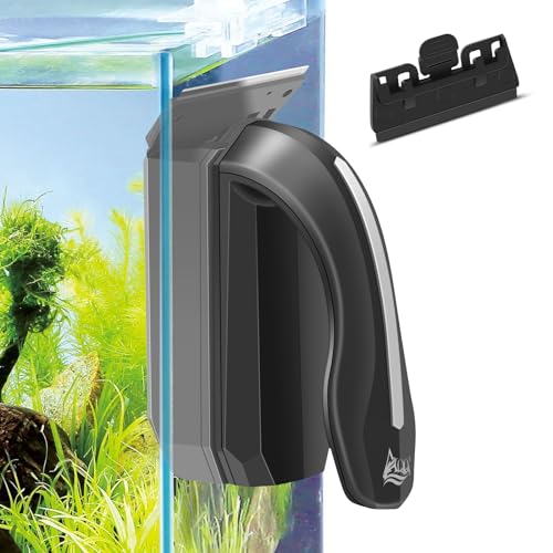 AQQA Aquarium Magnet Glass/Acrylic Cleaner,Fish Tank Cleaner Brush,Magnetic Algae Scrapers Cleaning Tools with 2 Detachable Scrapers,Floating Freshwater Saltwater (XL) - size: Extra Large