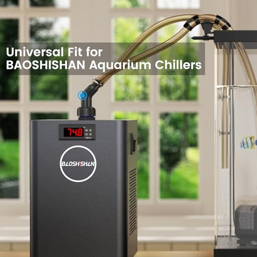 BAOSHISHAN Aquarium Chiller Fitting Kit, Water Hose Connector Accessories | One Set (1 Set)