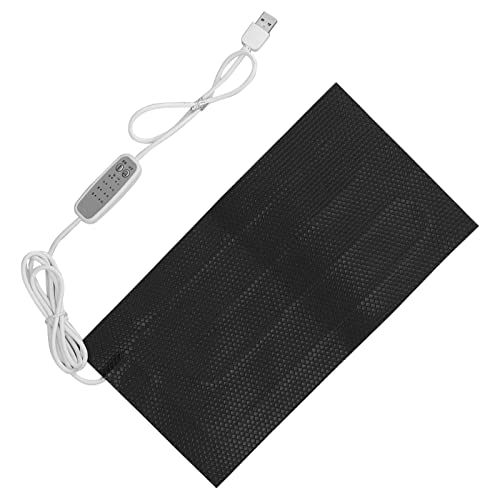 Reptile Heating Pad DC 5V Under Tank Terrarium with Temperature Control USB Power Safety 4 Gear Adjustment Reptile Heat Mat for Turtle Tortoise Snakes Lizard Gecko (15x30cm) - size: 15x30cm