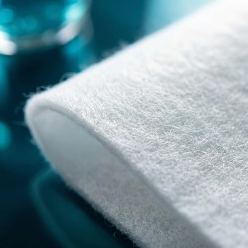 3mm Ultra-Thin Aquarium Filter Floss Pad | 100 Micron, Mechanical & Polishing Filter Media, Freshwater & Saltwater, Cut-to-Size for All Filters, 15.7" x 11.8"