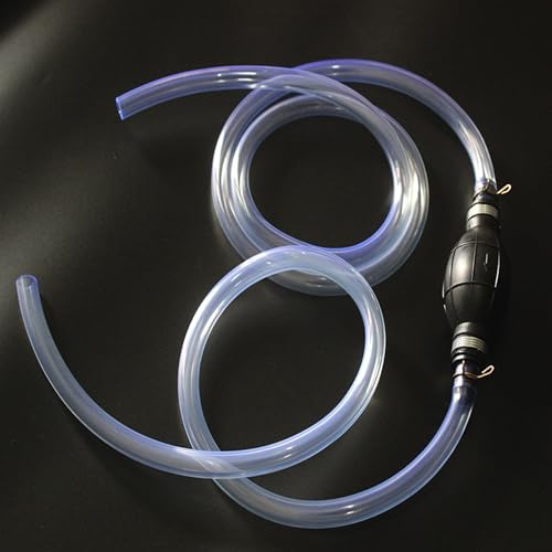 Gasoline Siphon Hose Pump, Hand Siphon Pump for Gasoline Transfer, Manual Hand Siphon Pump For Water, Gas, Fuel Siphon Pump for Gasoline. (Gas Siphon Hose Included)