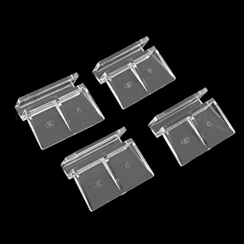 4Pcs Plastic Aquarium Fish Tank Glass Cover Clips Support Holders 6mm Lovely and professional