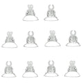 Aquarium Suction Cup Clips Air Tube Holders for Fish Tank,10 Pieces, Fit Tube/Lighting Wire Outer Diameter 0.2-0.23 Inch.