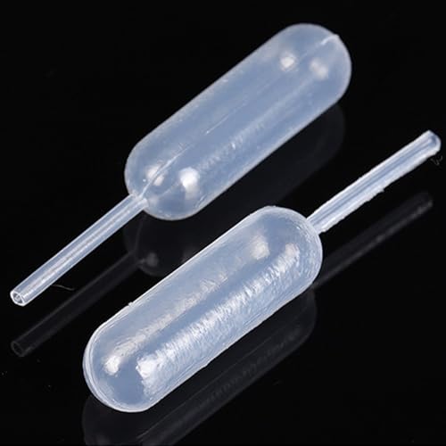 4ml Liquid Pipette Dropper for Chocolate or Strawberry Cupcakes, Ice Cream, Mini Cakes, Waffles, Candy Molds, Squeeze Dropper Wine Injector, Disposable Clear Plastic Dropper Pipette (Pack of 50)