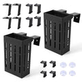 2pcs Aquarium Plant Holder, Plastic Adjustable Upgraded Aquarium Plant Baskets with 12 Extension Hooks and 4 Suction Cups for Fish Tanks and Aquascape Decoration