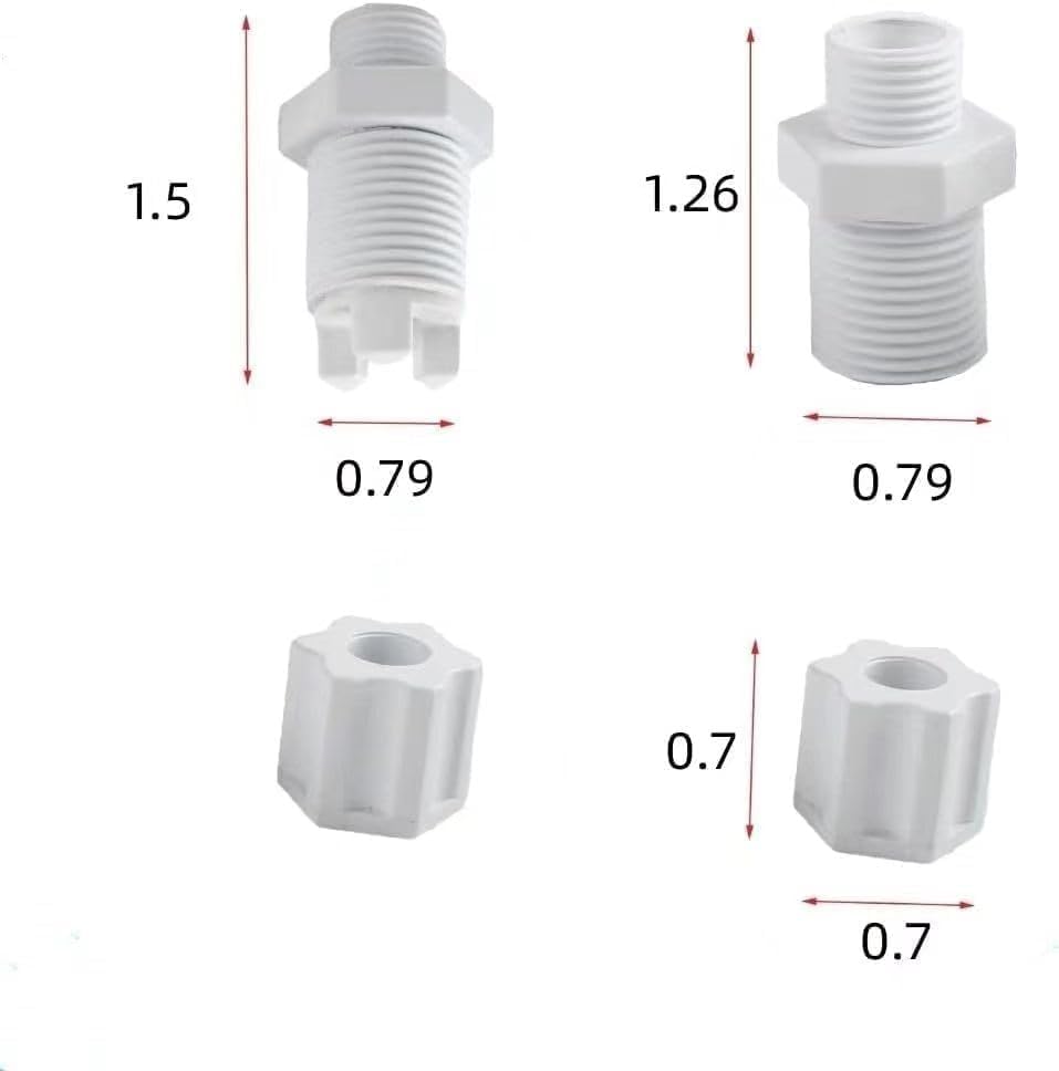 Replacement CL220 CLX220EA Chlorinator Check Valve Compression Nut Inlet Fitting Kit Fits Feeder 1/4" Replace Nut